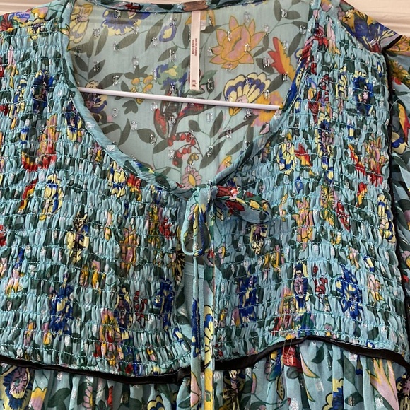 Free People Dress with Ruffles Size Medium - Picture 2 of 4